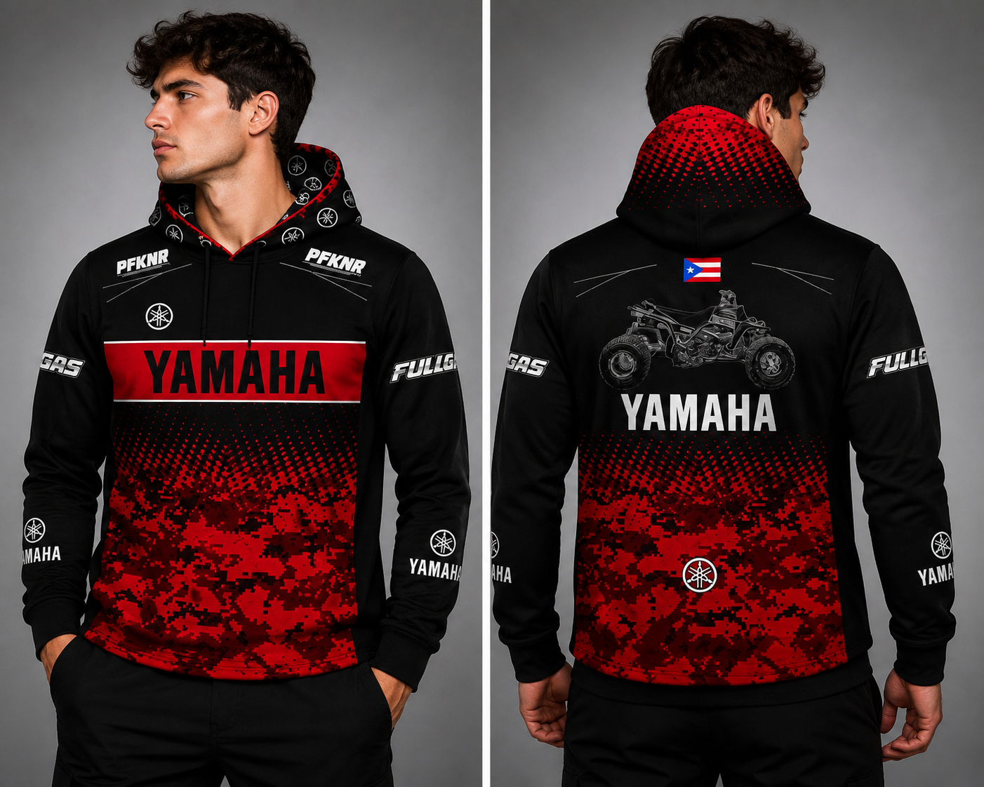 Hoodie Yamaha red