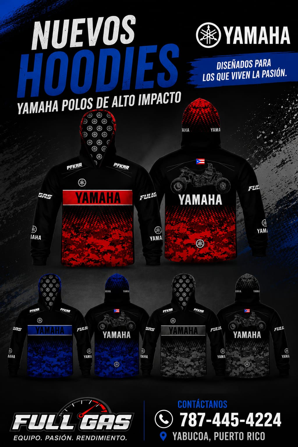 Hoddie Yamaha Blue